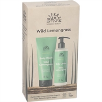 Urtekram - Gaveæske med Wild Lemongrass Body Lotion & Body Wash